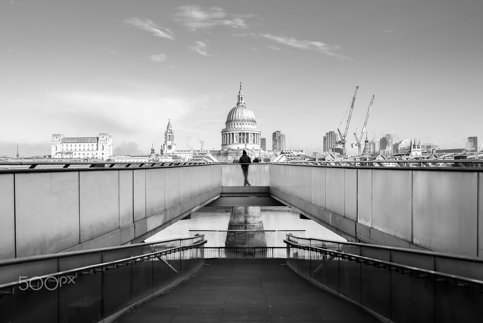 Nikon D750 + Nikon AF-S Nikkor 28mm F1.8G sample photo. Millenium bridge photography