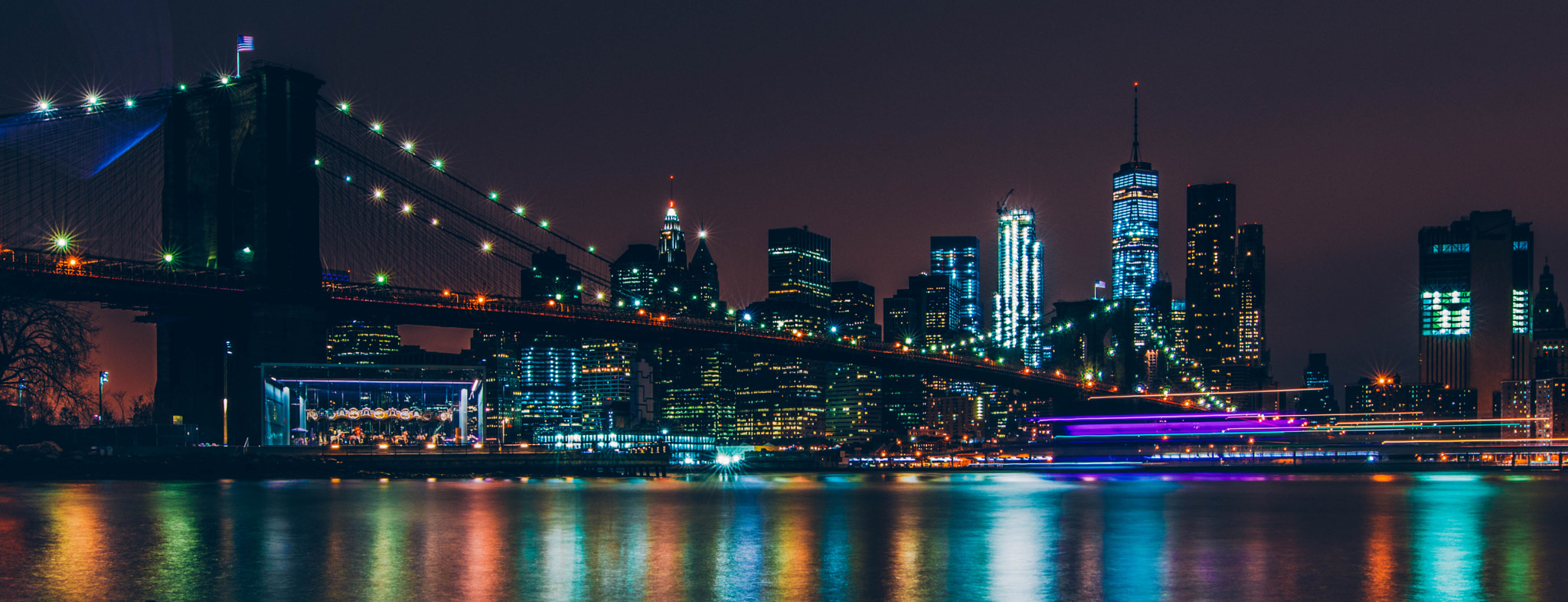 Sigma 20mm F1.4 DG HSM Art sample photo. Light on the brooklyn bridge photography