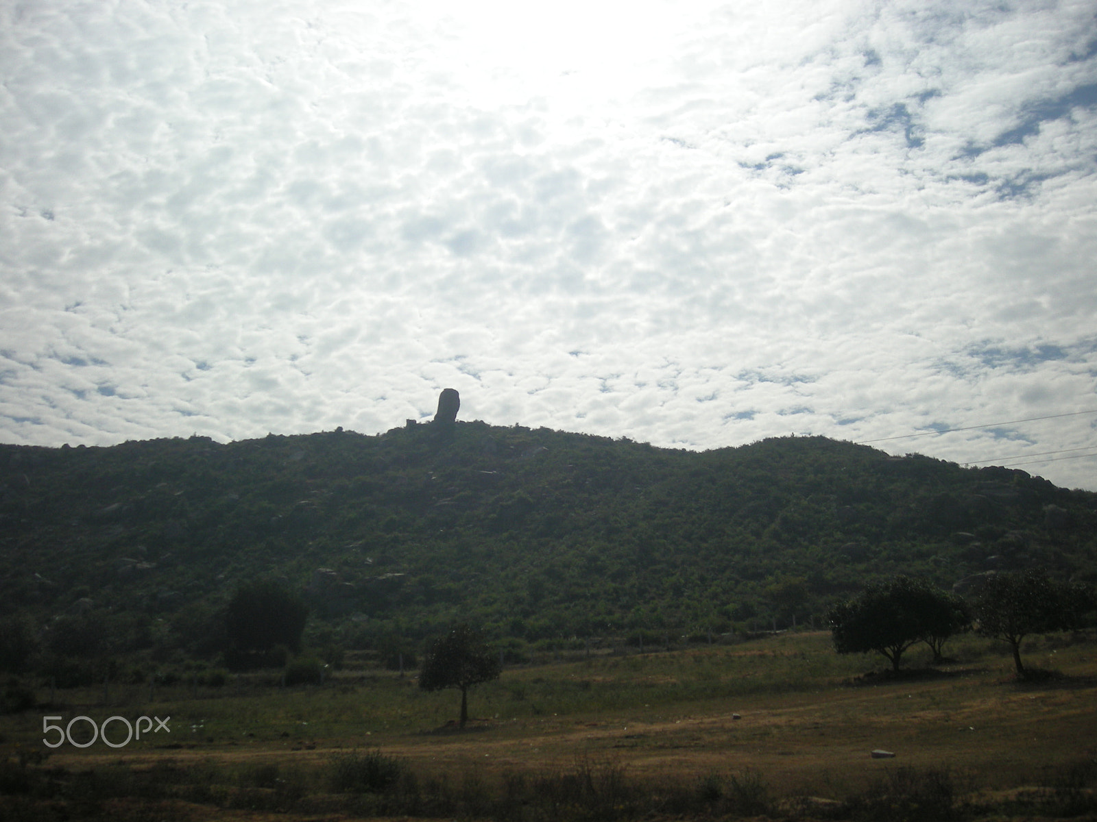 Nikon COOLPIX S500 sample photo. Lone survivor....single standing stone on mountain photography