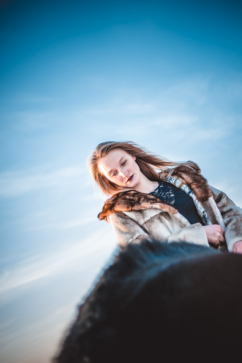 Canon EOS 6D + Canon EF 35mm F2 sample photo. Girl and her horse photography