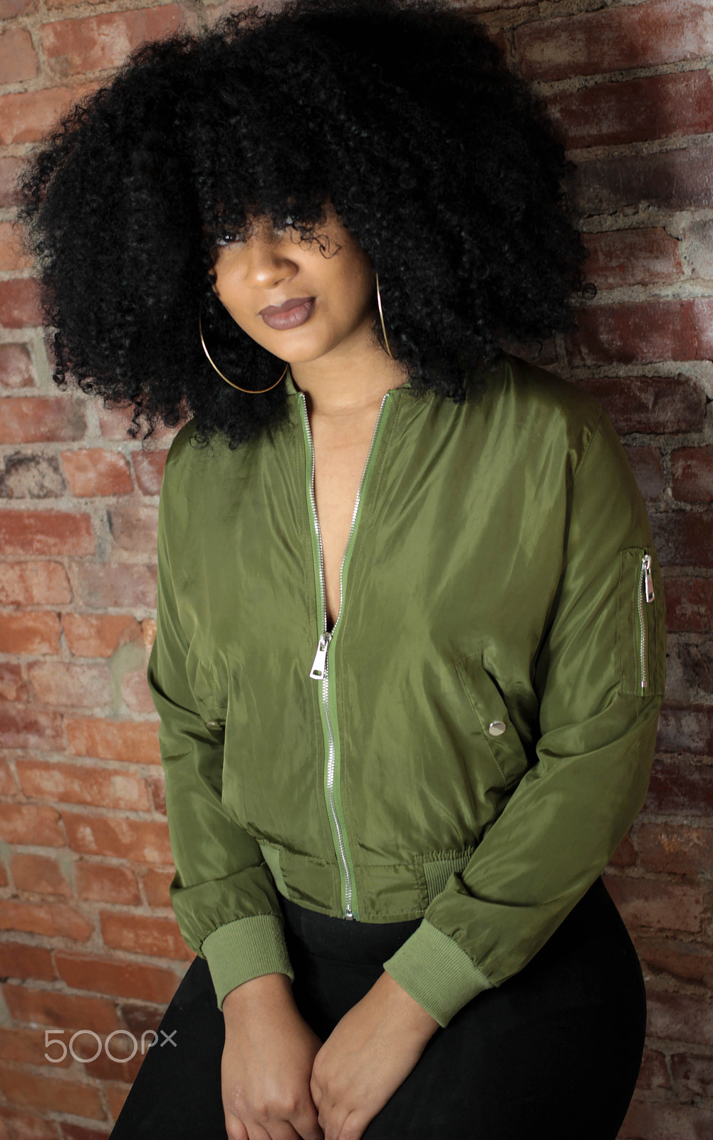 Canon EF 40mm F2.8 STM sample photo. Natural hair model photography