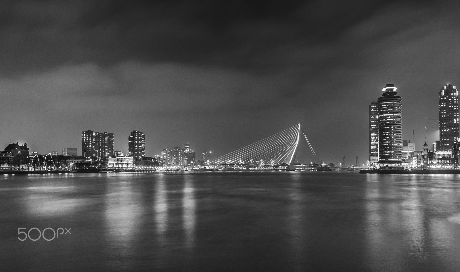 Pentax K-5 sample photo. Rotterdam b&w photography