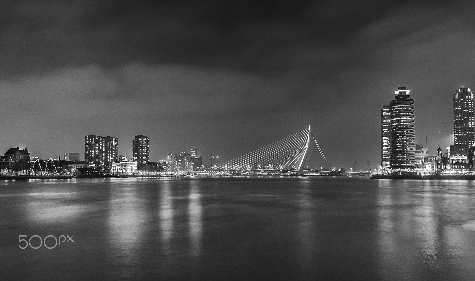 Pentax K-5 sample photo. Rotterdam b&w photography