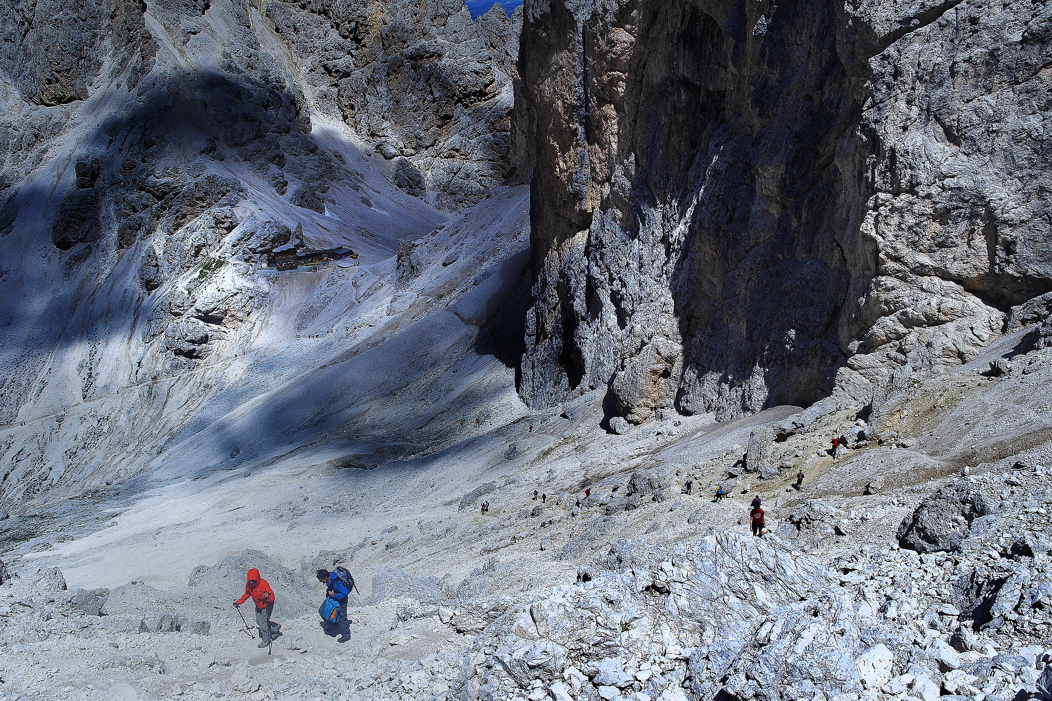 Samsung NX1100 sample photo. Catinaccio rifugio passo principe photography