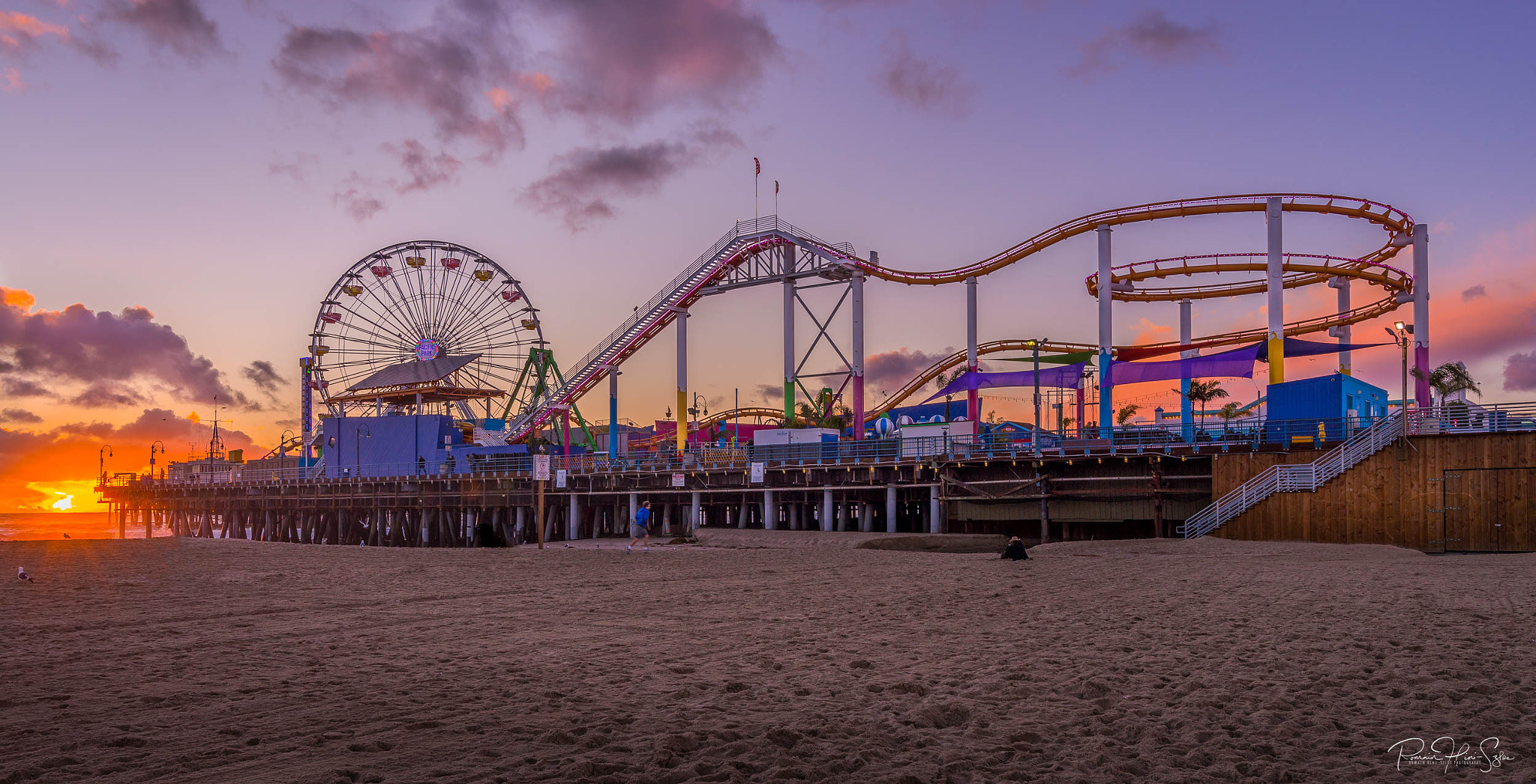 Tokina AT-X 16-28mm F2.8 Pro FX sample photo. Santa monica pier photography