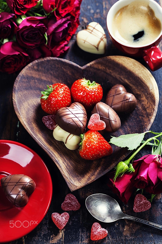 chocolate and strawberry