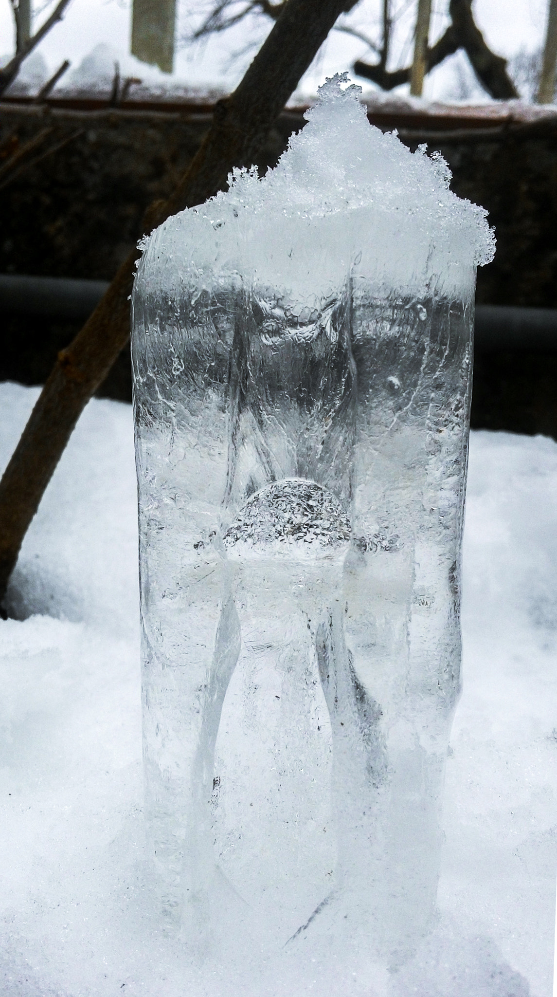 ASUS T00J sample photo. Stalactite of ice photography