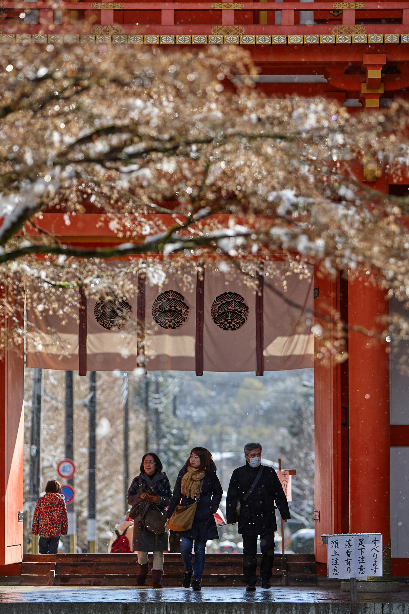 Canon EF 70-200mm F2.8L IS USM sample photo. Family shrine visit photography