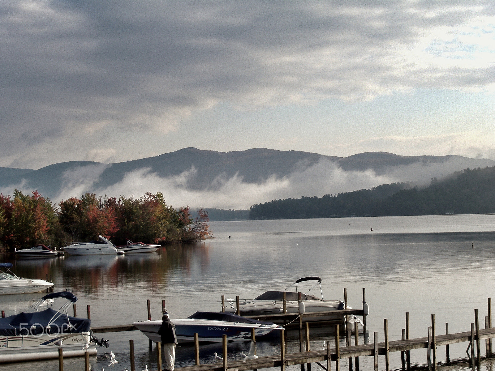 Fujifilm FinePix A350 sample photo. Lake george, october morning photography