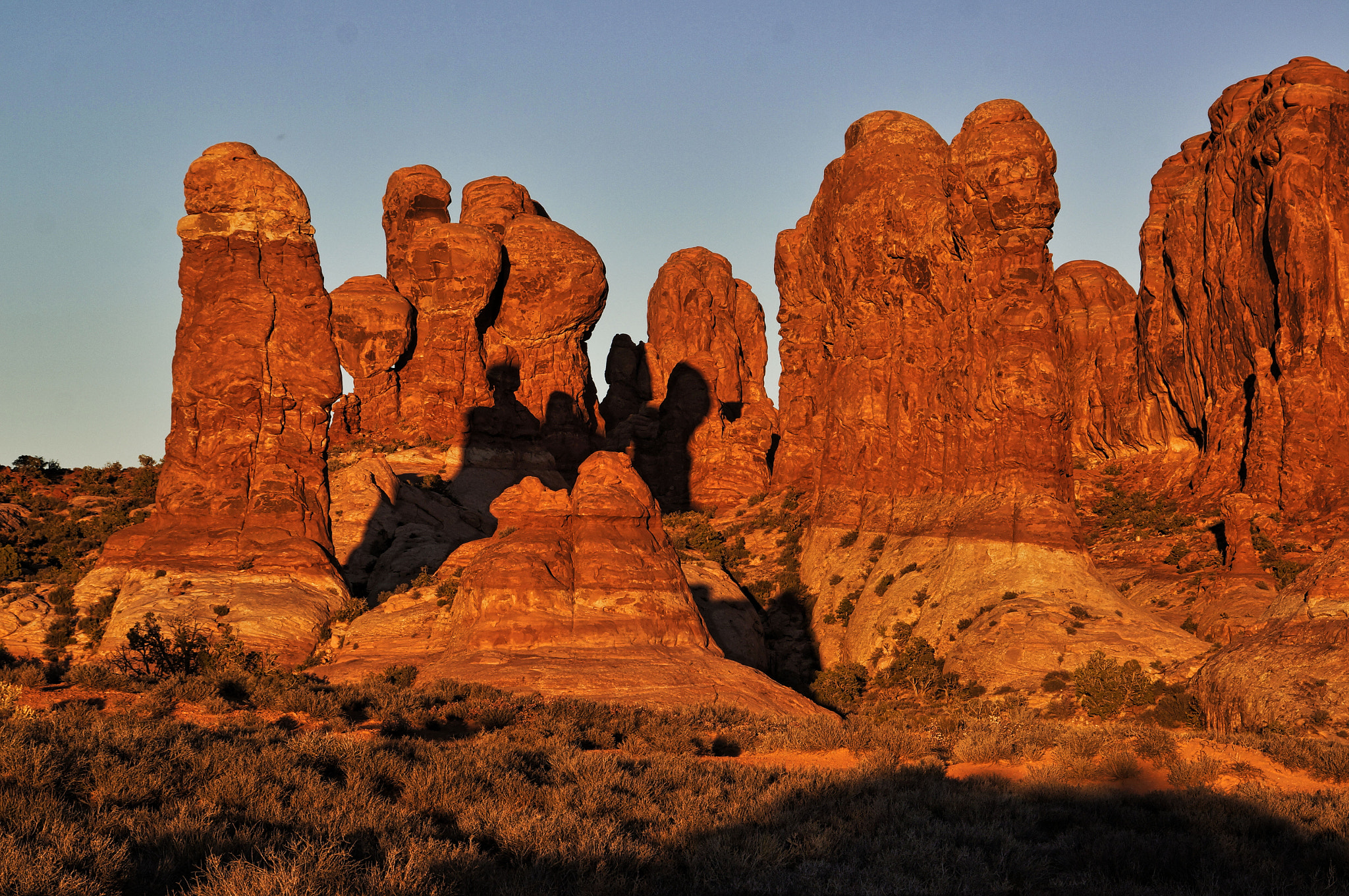 Sony E 18-200mm F3.5-6.3 OSS sample photo. Eden's garden in arches national park photography