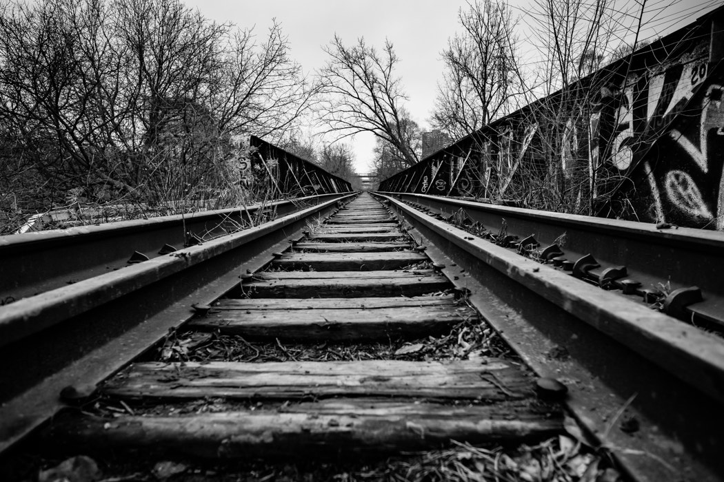 Fujifilm X-A1 + Fujifilm XF 14mm F2.8 R sample photo. The small railway bridge photography