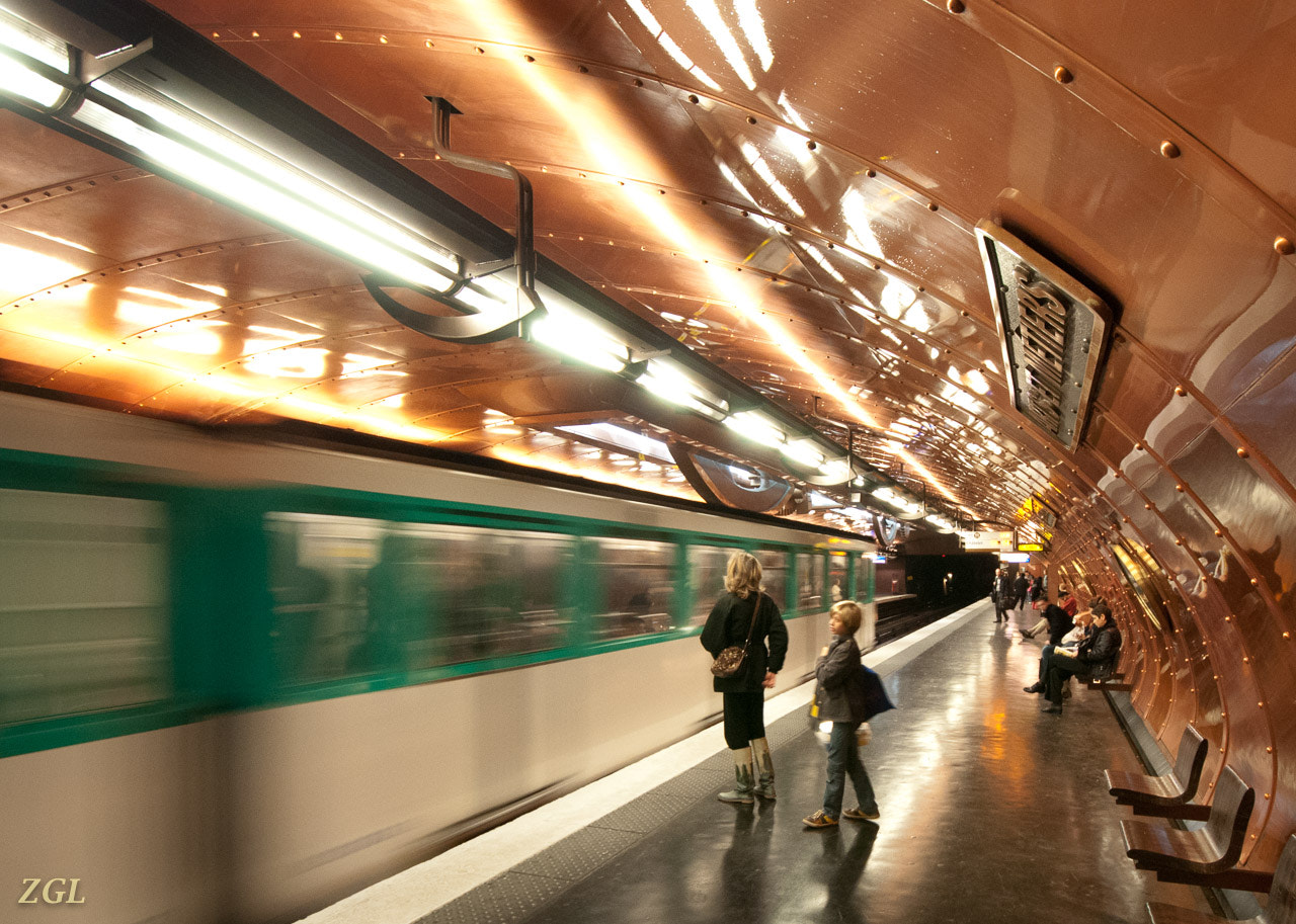 Nikon D300 sample photo. Arts et métiers metro station paris photography