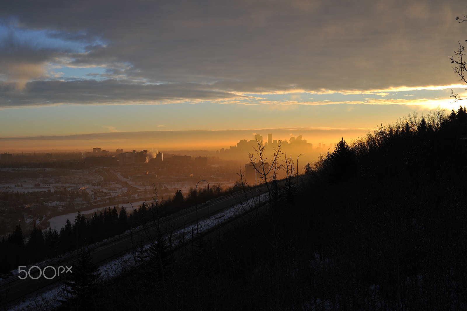 Nikon D700 + Manual Lens No CPU sample photo. Yellow sunrise early morning photography