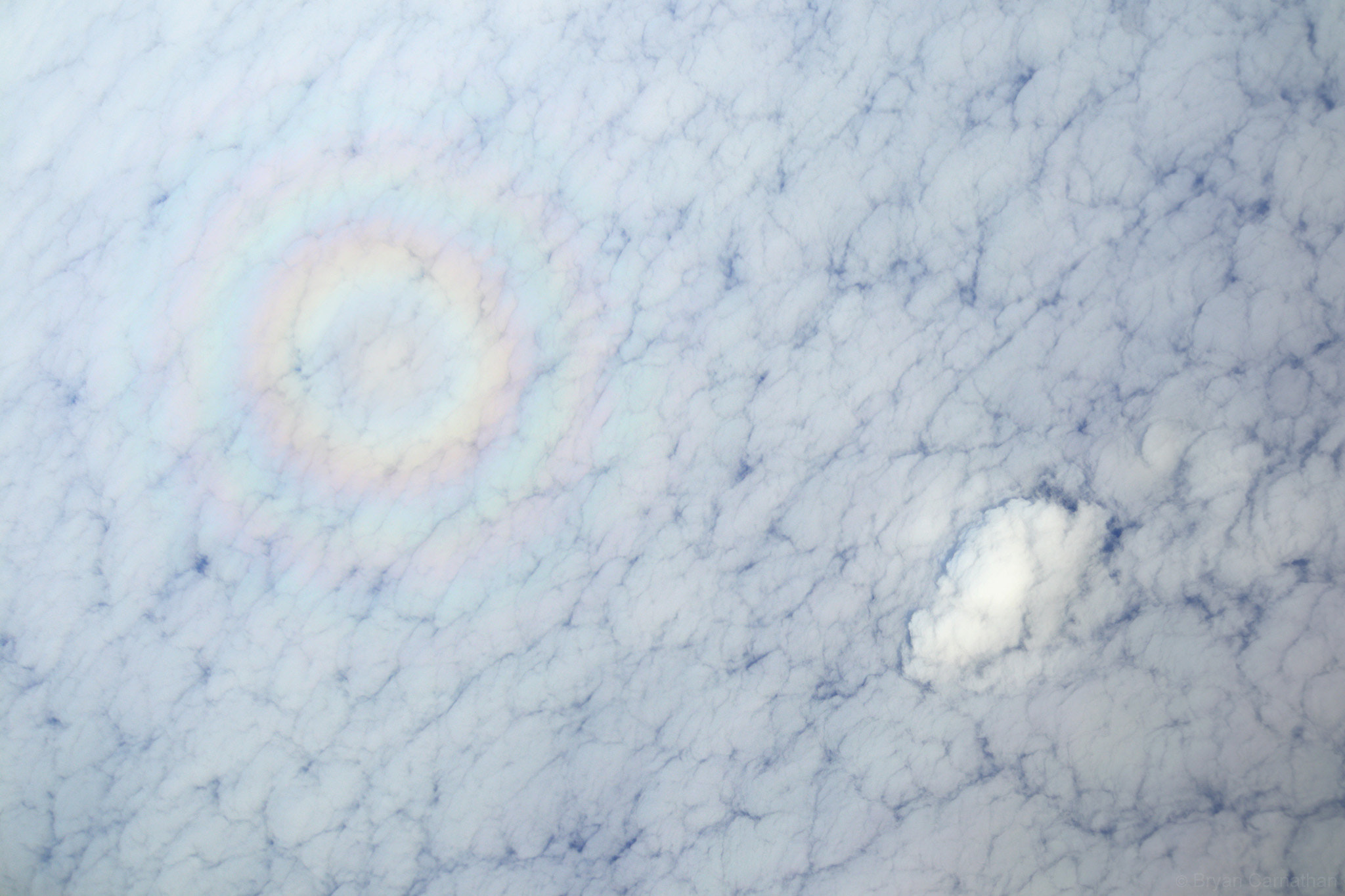 Canon EOS M5 sample photo. Glory (concentric circular rainbows) over the atlantic ocean photography