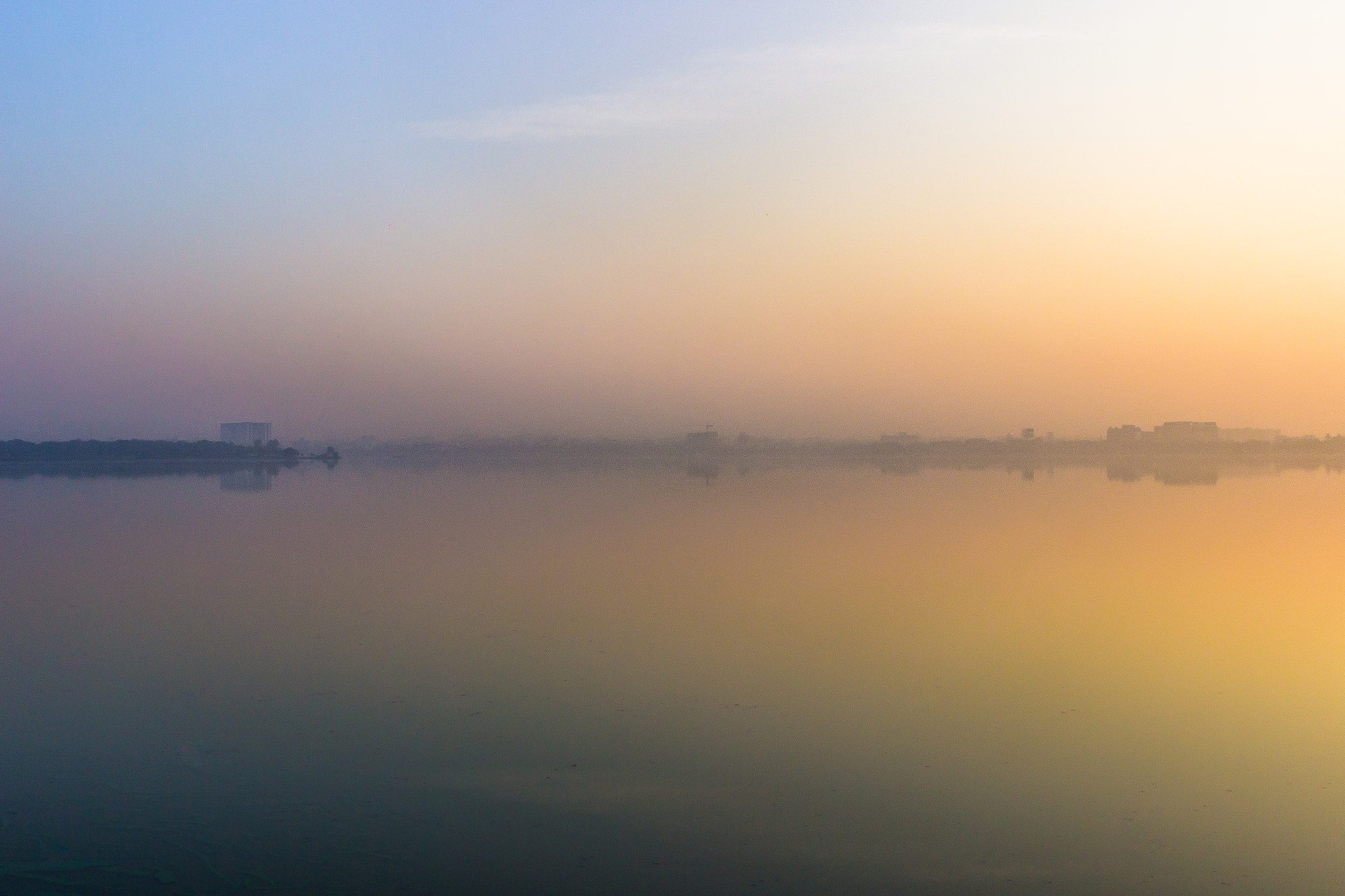 Canon EF 24-70mm F2.8L II USM sample photo. The sunrise of hyderabad photography