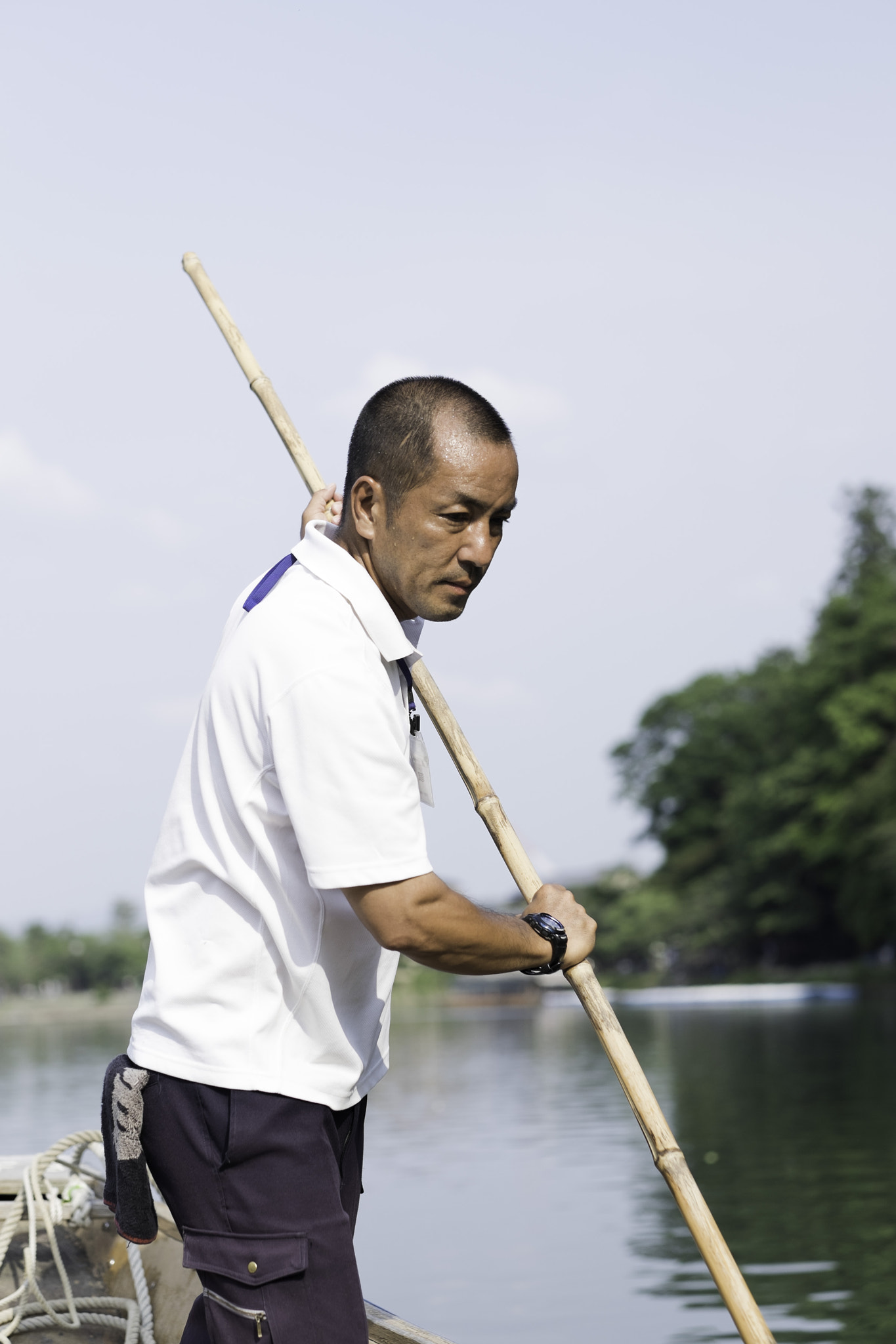Fujifilm XF 56mm F1.2 R sample photo. Hozu river guide photography