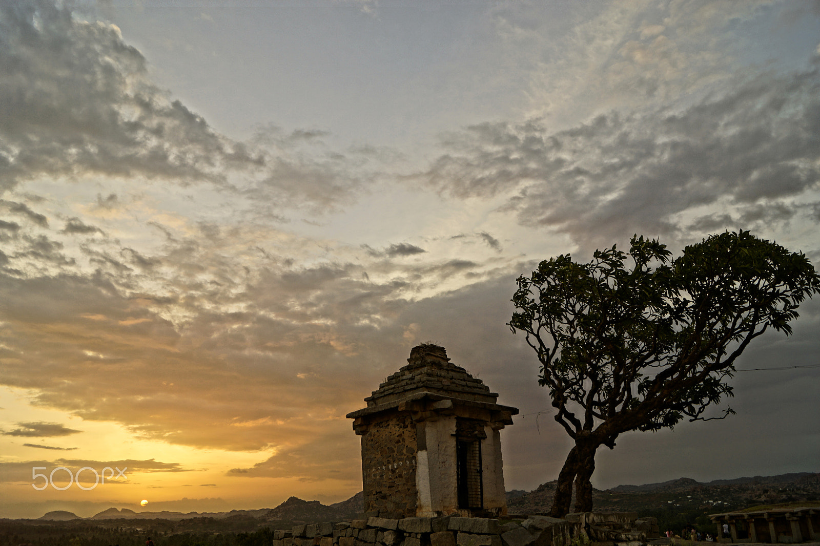 Sony SLT-A65 (SLT-A65V) sample photo. A hampi sunset photography