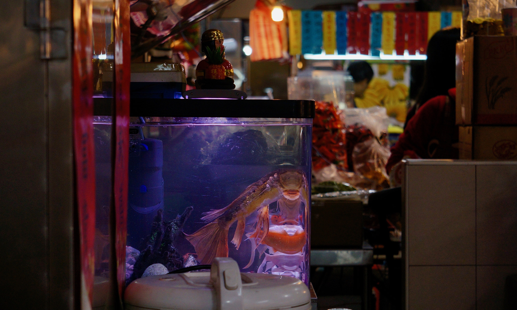 Sony E 55-210mm F4.5-6.3 OSS sample photo. Quiet corner of traditional market photography