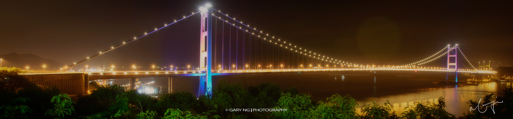 Nikon AF-S Nikkor 17-35mm F2.8D ED-IF sample photo. Tsing ma bridge, hong kong photography
