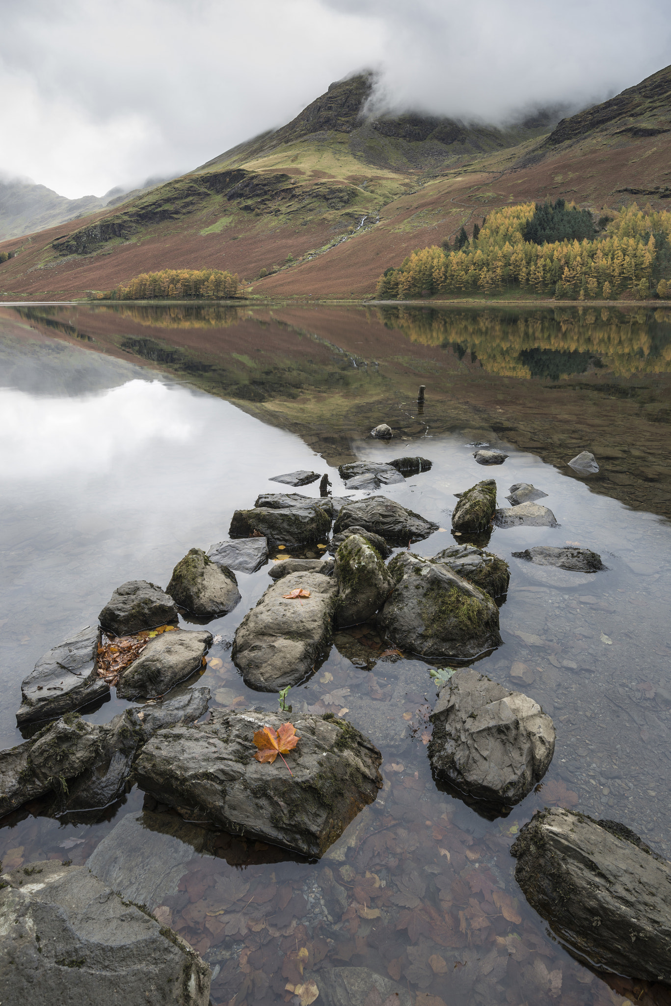 Nikon AF-S Nikkor 18-35mm F3.5-4.5G ED sample photo. Beautiful autumn fall landscape image of lake buttermere in lake photography