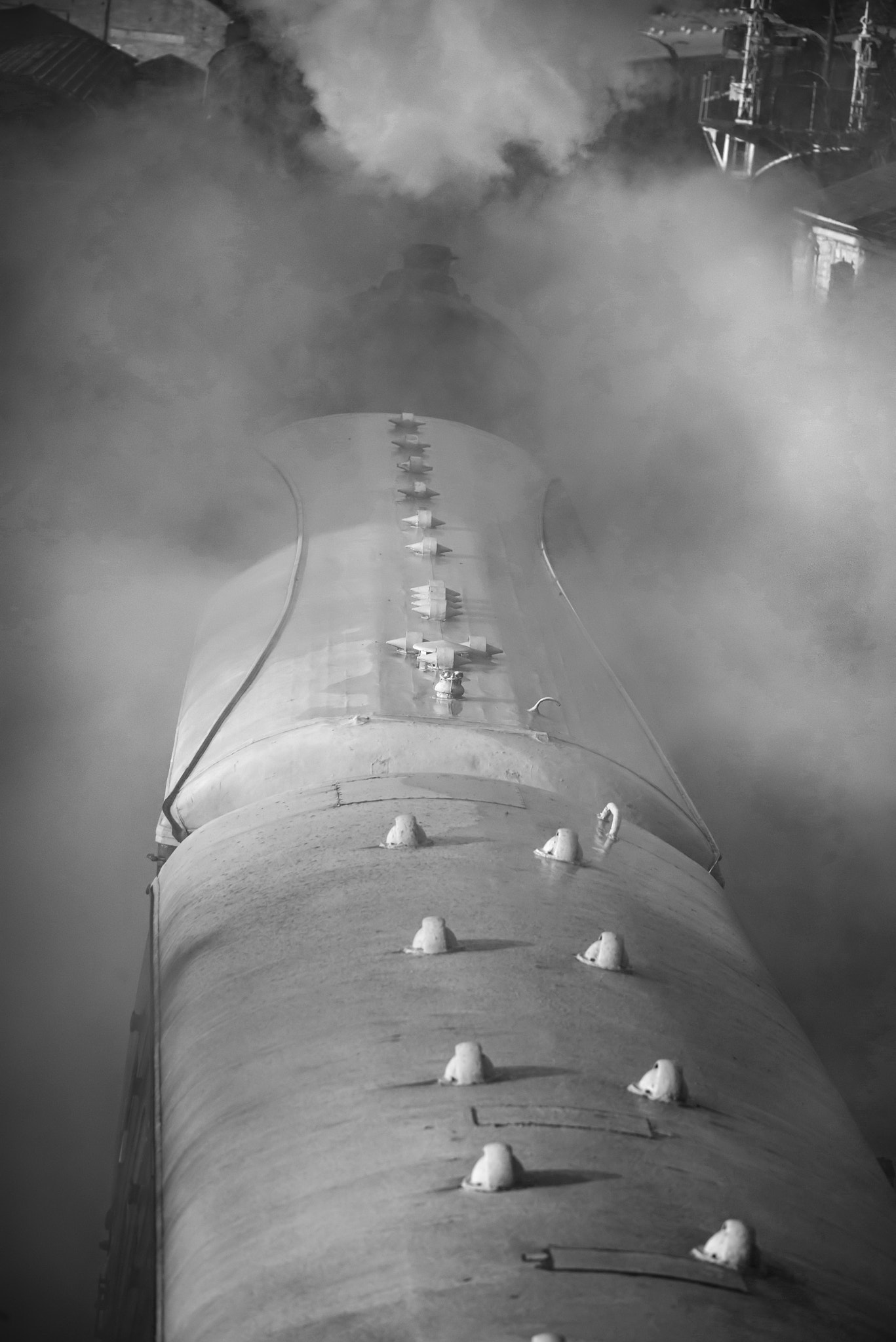Sigma 150-600mm F5-6.3 DG OS HSM | C sample photo. Restored victorian era steam train engine with full steam in bla photography