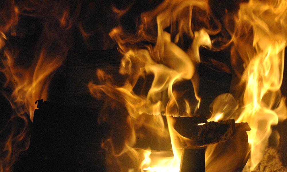 Nikon D3000 sample photo. Fire photography
