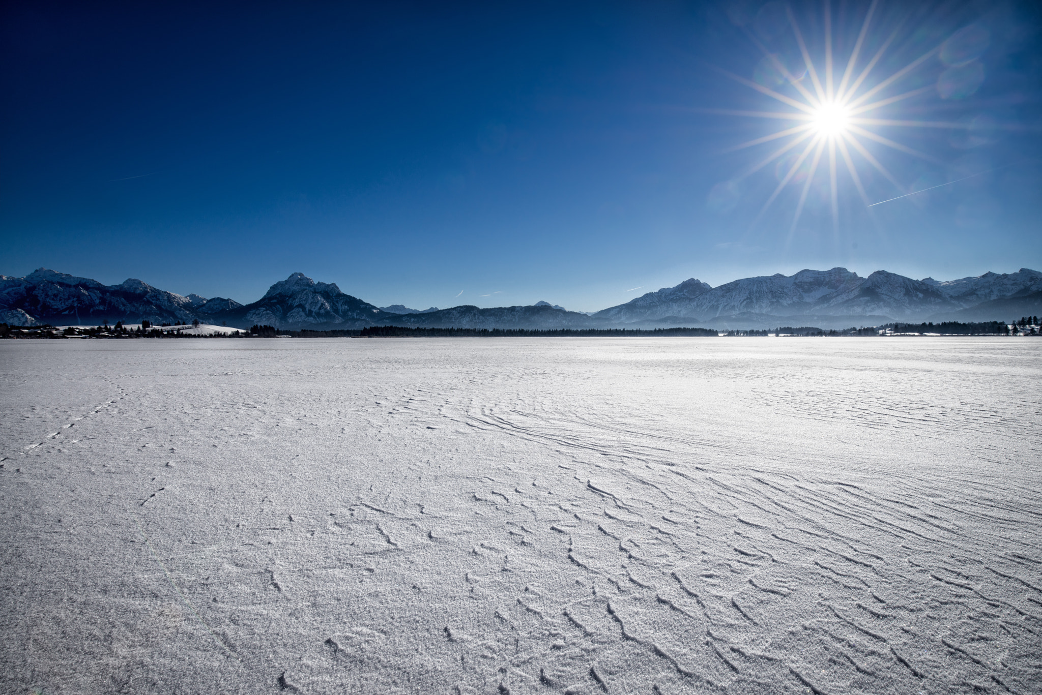 Sony a7R sample photo. Frozen lake photography