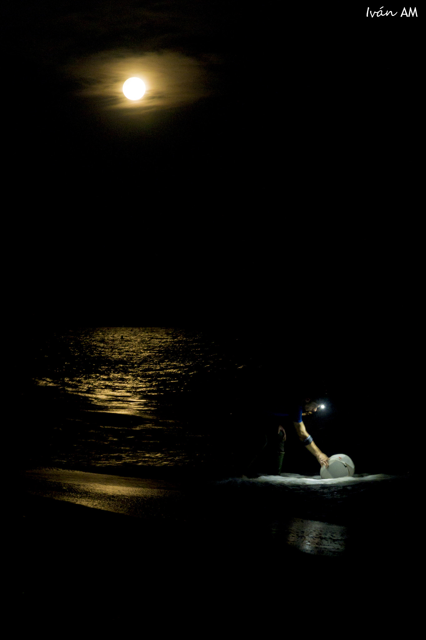 Pentax K-3 sample photo. One night fishing photography