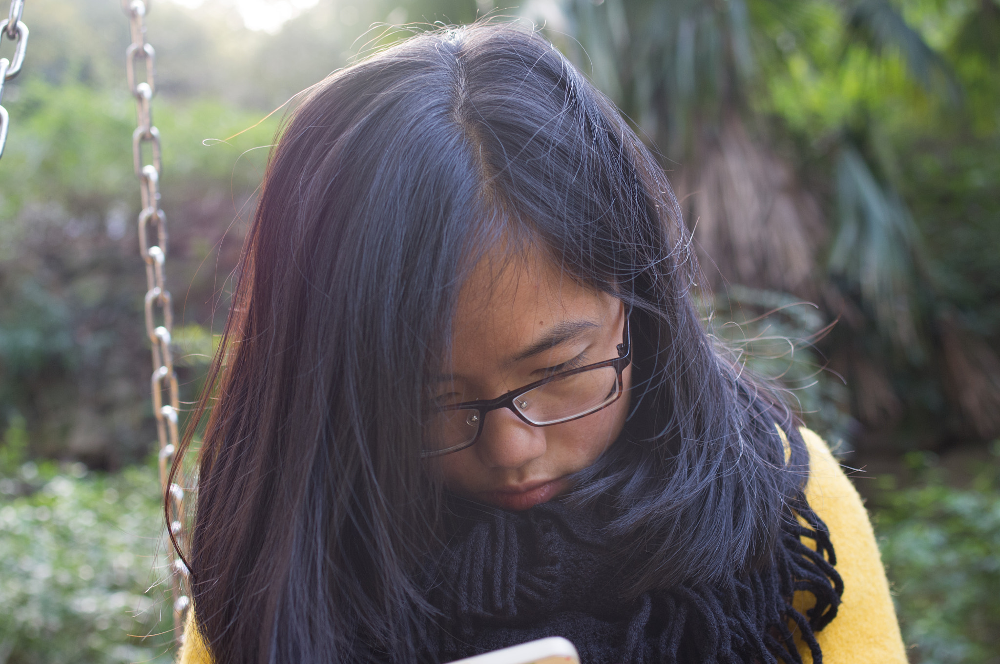 Pentax K-x + Pentax smc DA 35mm F2.4 AL sample photo. The nice girl is becoming to my wife photography