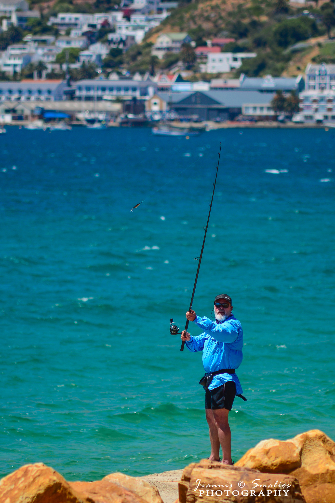 Sigma 50-150mm F2.8 EX APO DC HSM sample photo. Fisherman in south africa photography