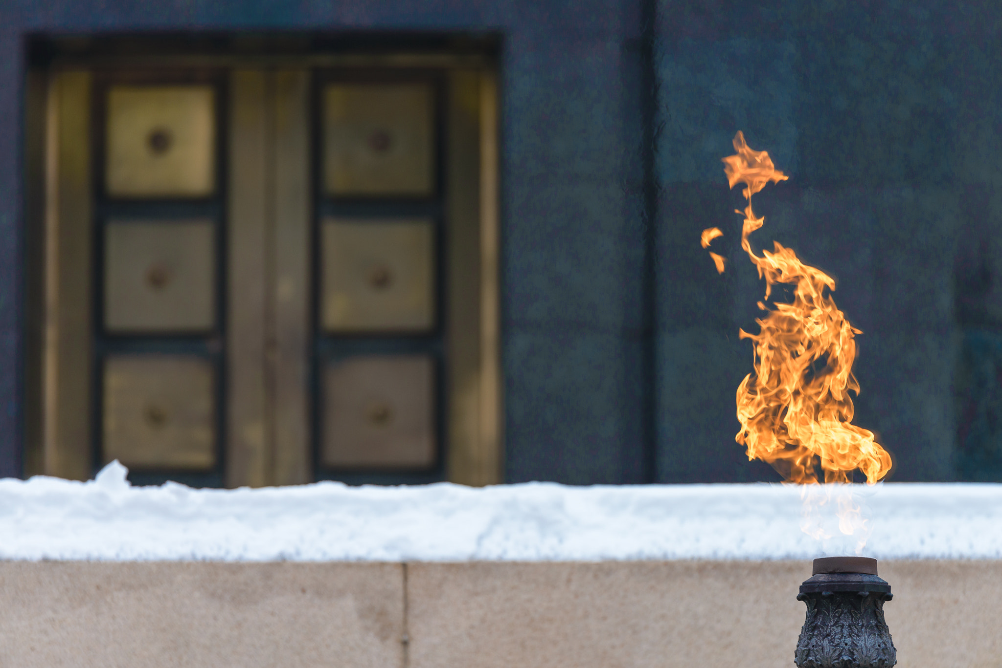 Tamron SP 70-200mm F2.8 Di VC USD sample photo. Mausoleum flame photography