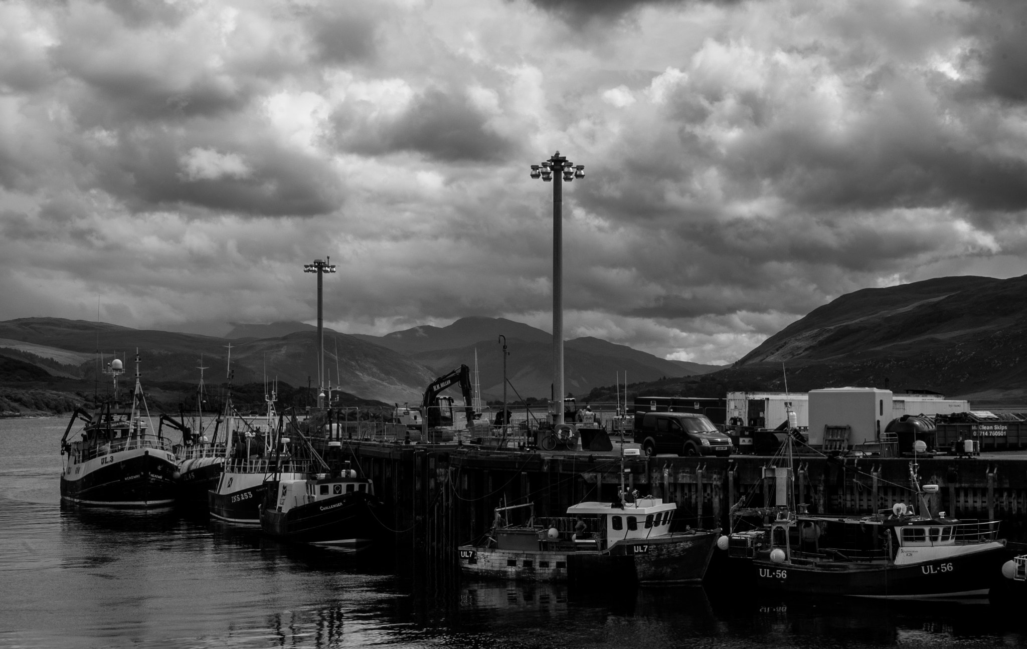 Nikon D50 sample photo. Ullapool noir photography