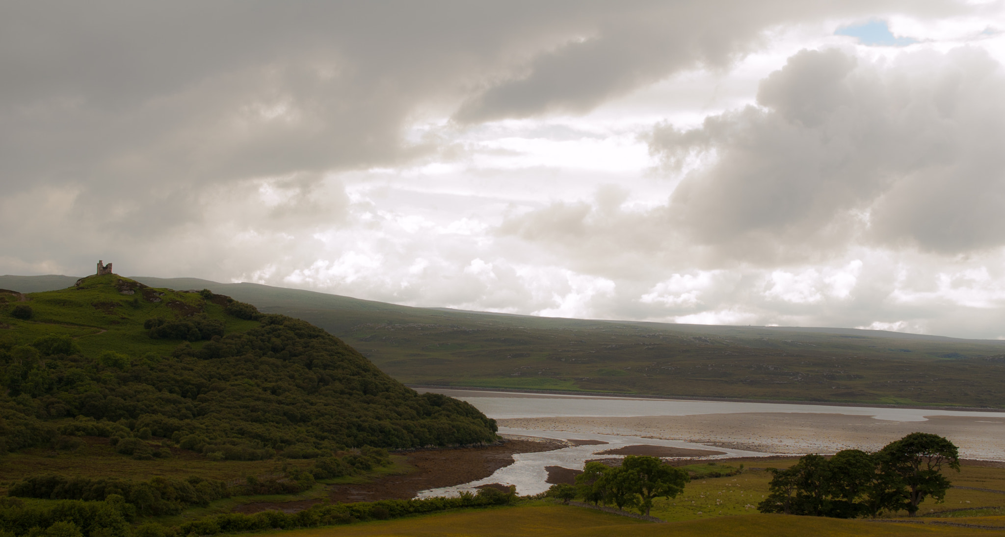 Nikon D50 sample photo. Castle varrich & the kyle of tongue photography