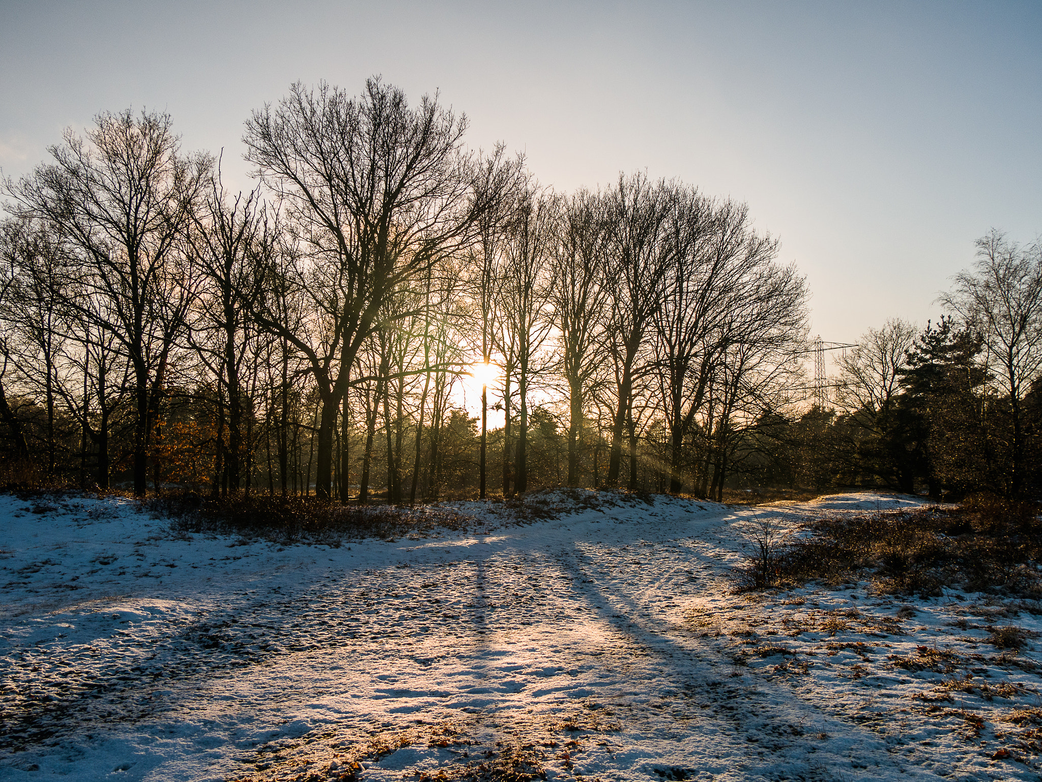 Panasonic Lumix DMC-G7 sample photo. Winter sunset photography