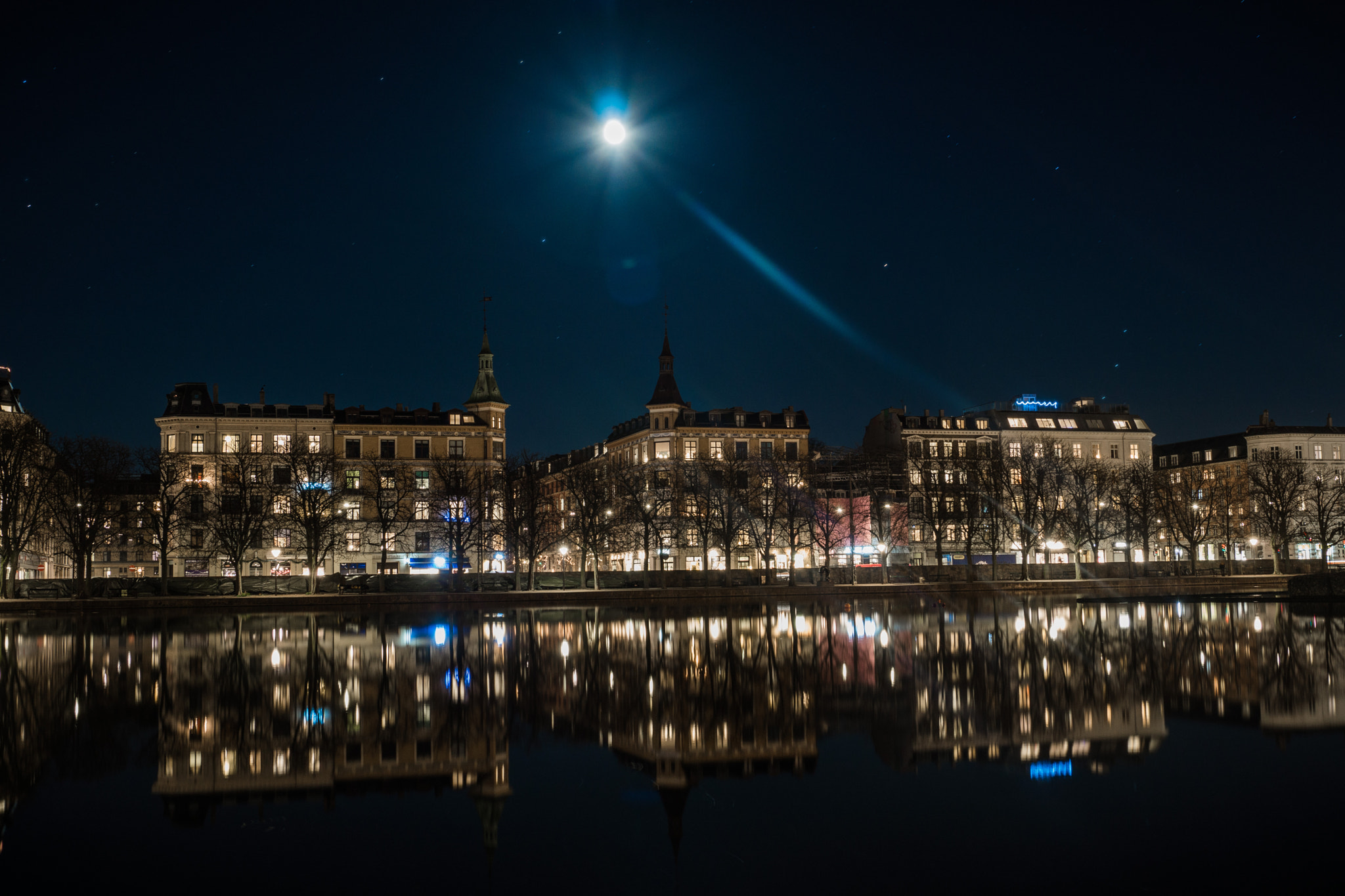 Sony SLT-A77 sample photo. Copenhagen at night photography