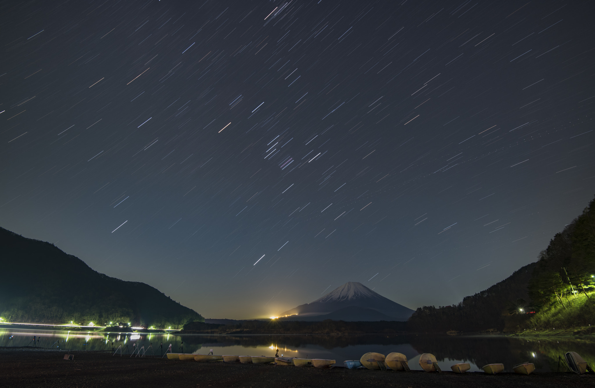 Nikon D810A sample photo. Winter constellation and mt. fuji photography