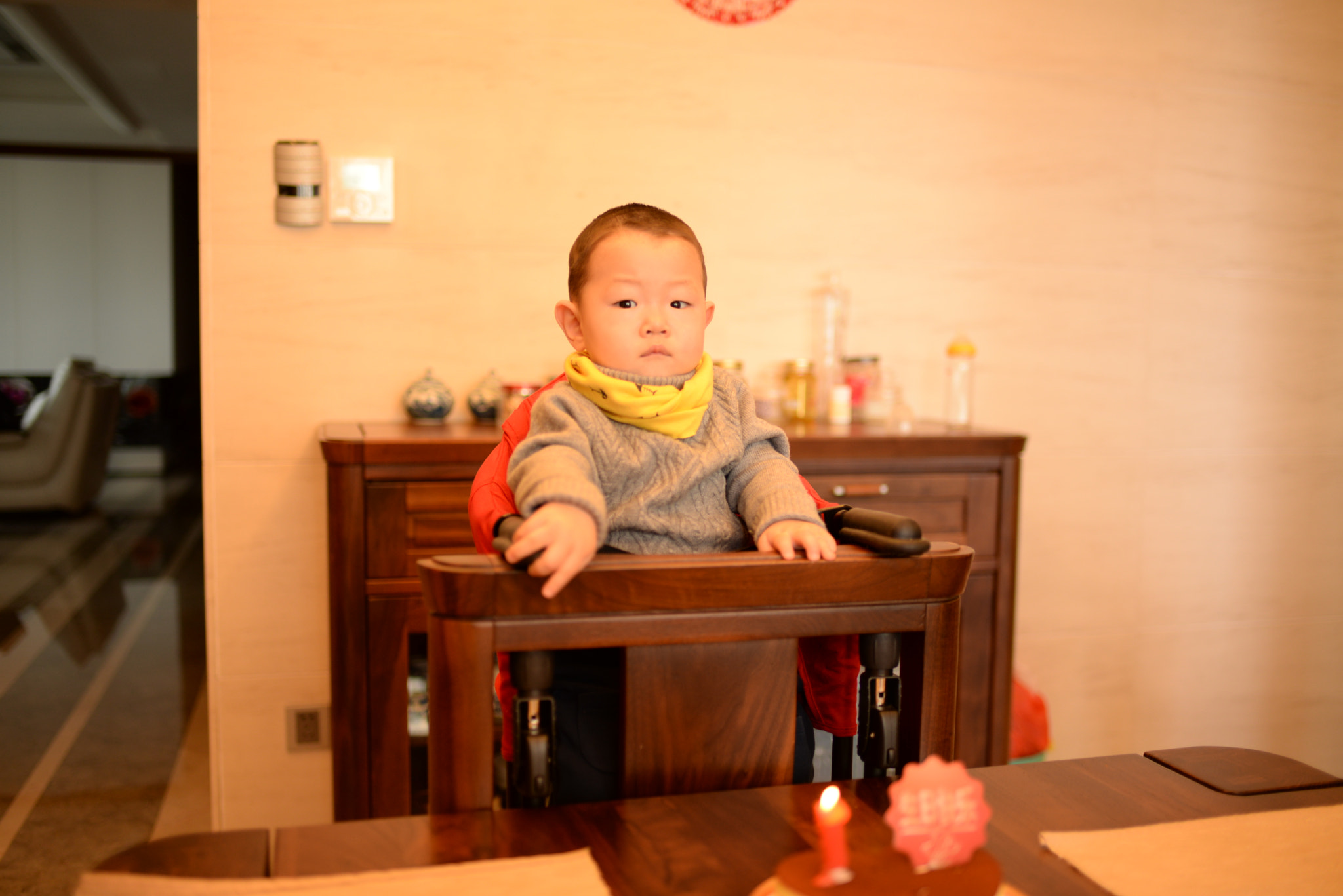 Nikon D610 + Nikon AF-S Nikkor 35mm F1.8G ED sample photo. 一岁生日 photography