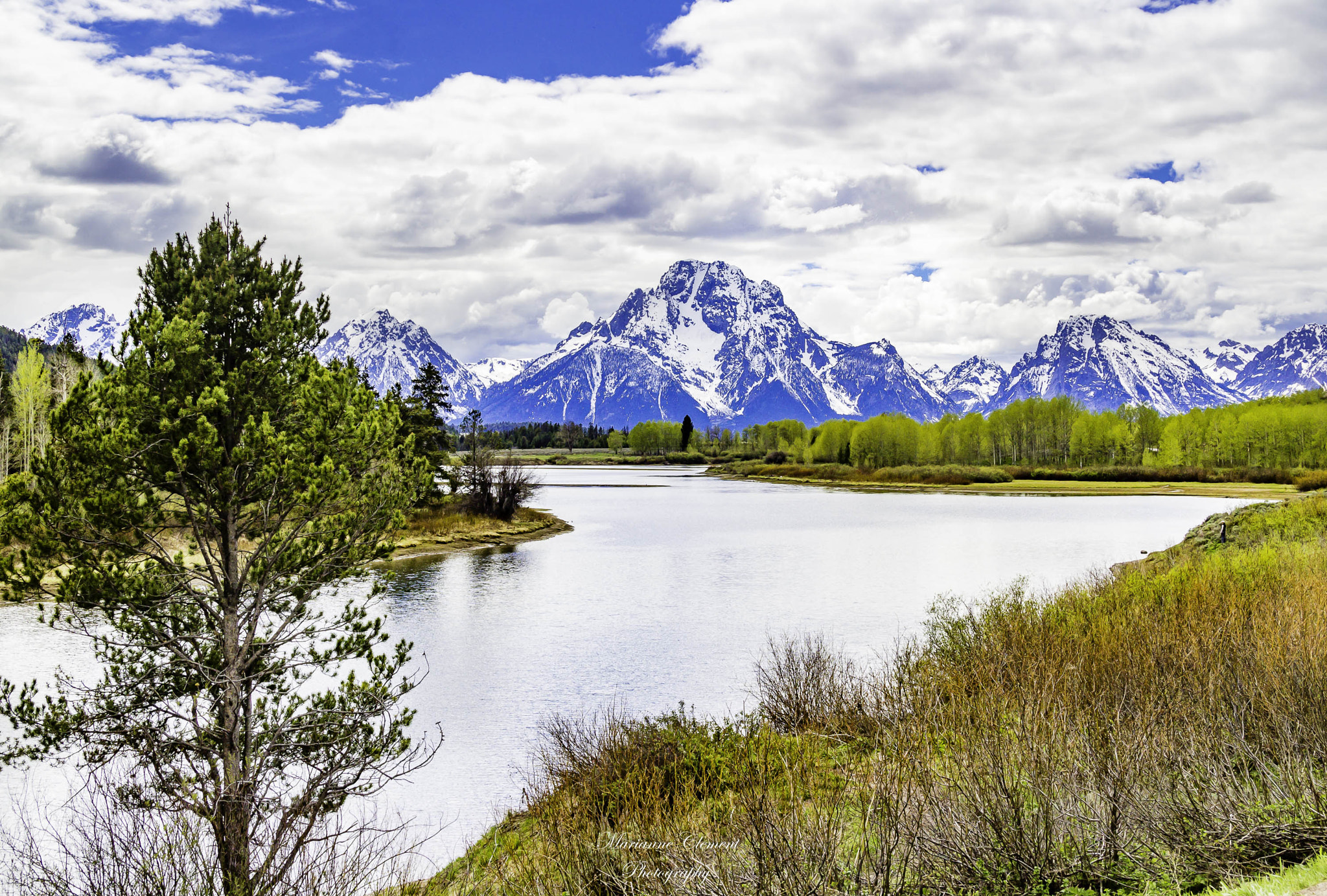 Canon EF-S 17-85mm F4-5.6 IS USM sample photo. Mt. moran at oxbow bend photography