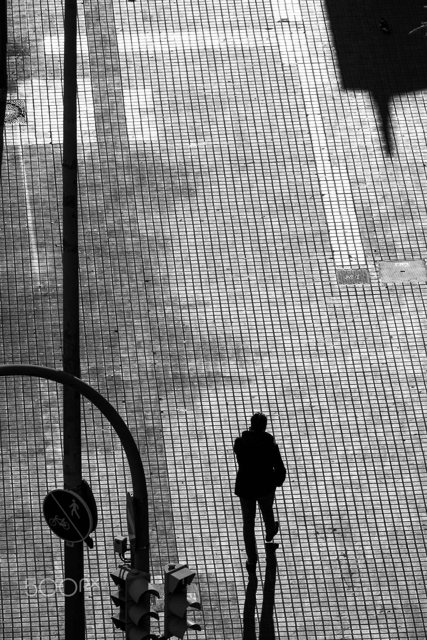 people walking  in the streets of Barcelona Catalonia Spain