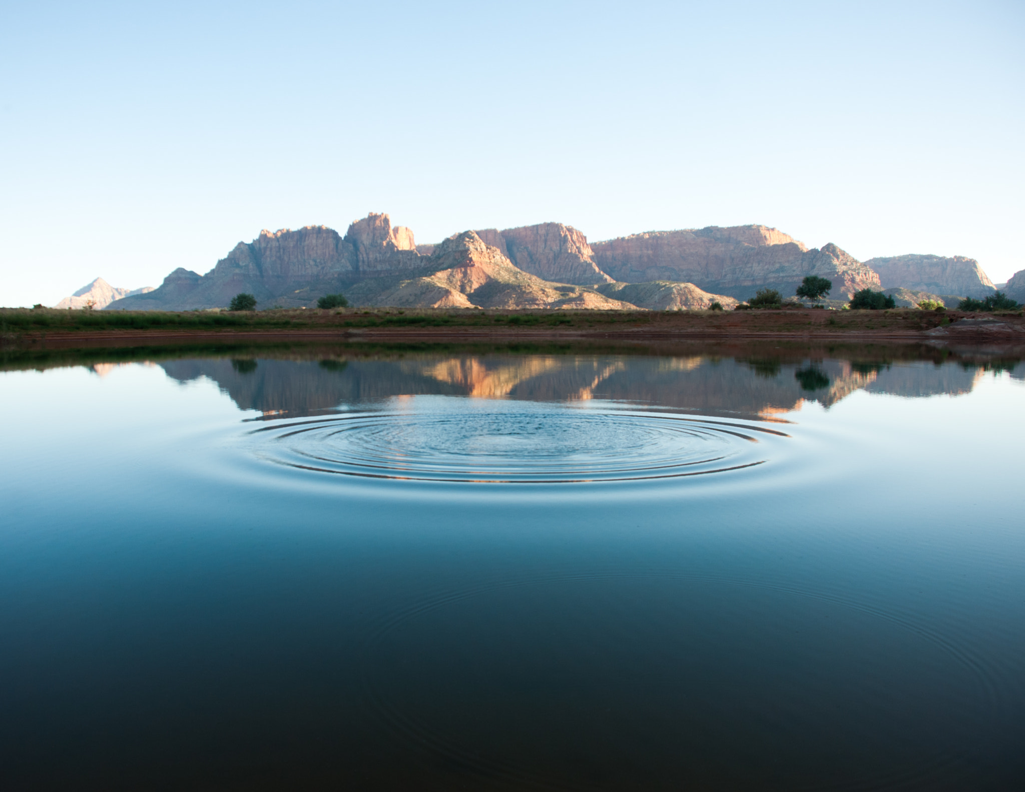 Nikon D2X sample photo. Calmness ripples photography