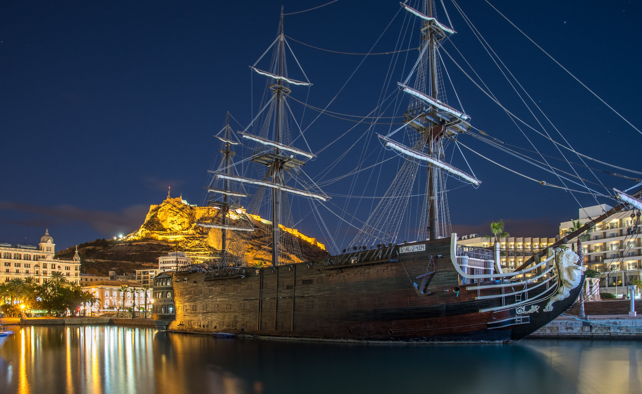 Nikon D500 sample photo. Alicante marina photography