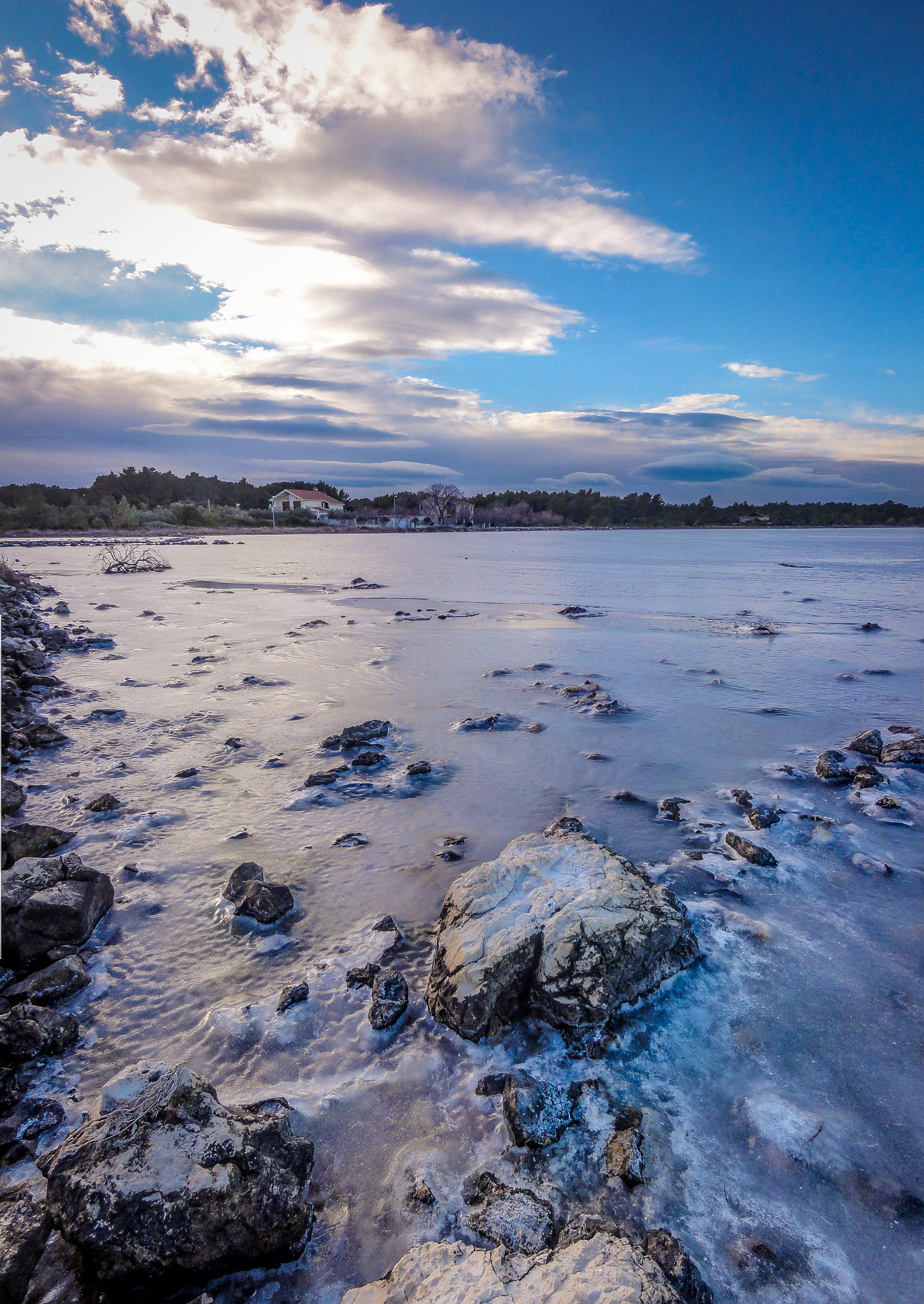 Sony DSC-HX5V sample photo. Frozen lake photography