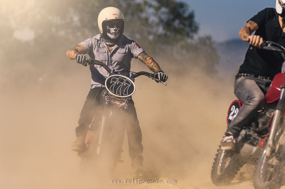 Nikon AF-Nikkor 80-200mm F2.8D ED sample photo. Dusty dirttrack. photography