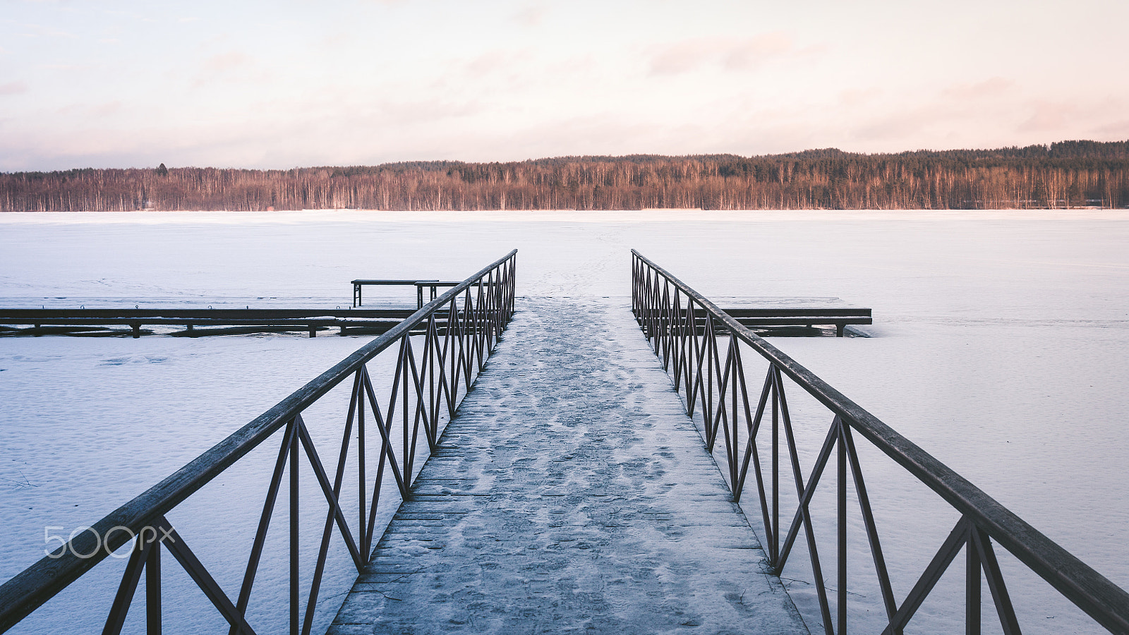 Canon EF-S 24mm F2.8 STM sample photo. Frozen lake photography
