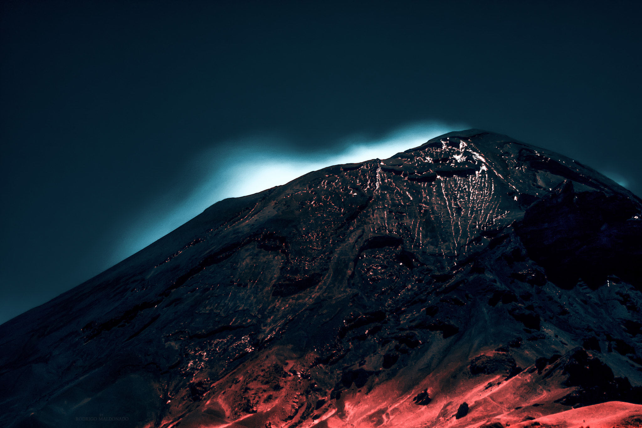Nikon AF-S DX Micro-Nikkor 85mm F3.5G ED VR sample photo. Popocatépetl ir lava(infrared photography) photography
