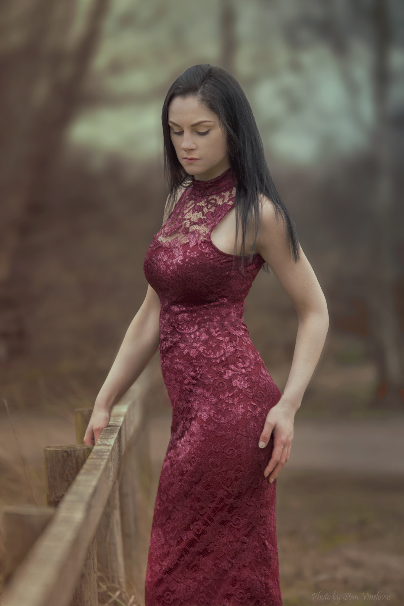 Sigma 70-200mm F2.8 EX DG OS HSM sample photo. Lady in red photography
