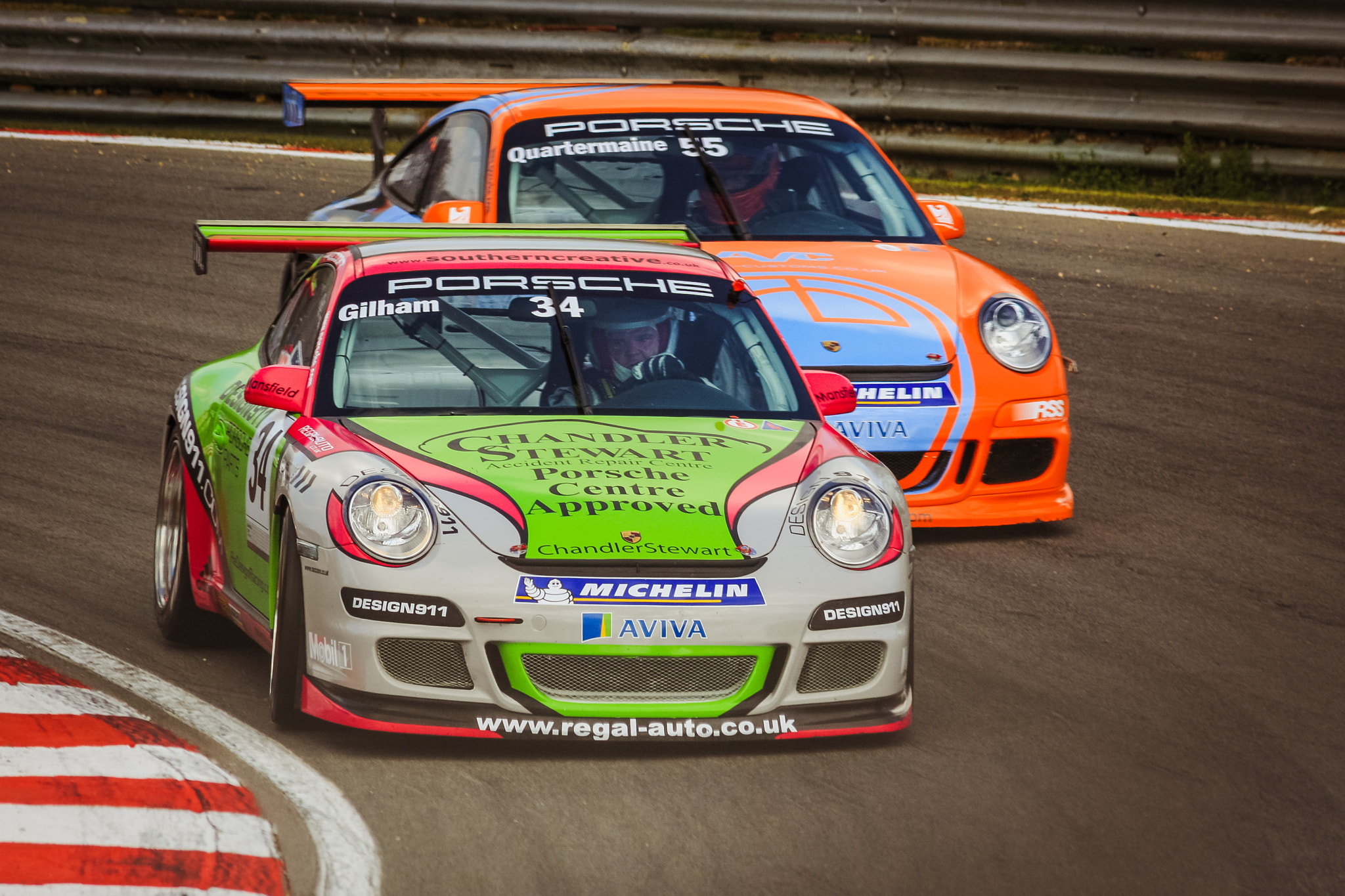 Canon EF 70-300mm F4-5.6 IS USM sample photo. Porsche racing - brands hatch photography