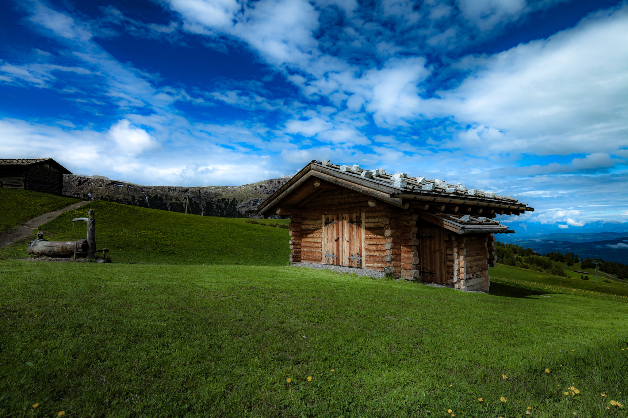 Canon EF 300mm f/2.8L sample photo. Seiser alm summer photography