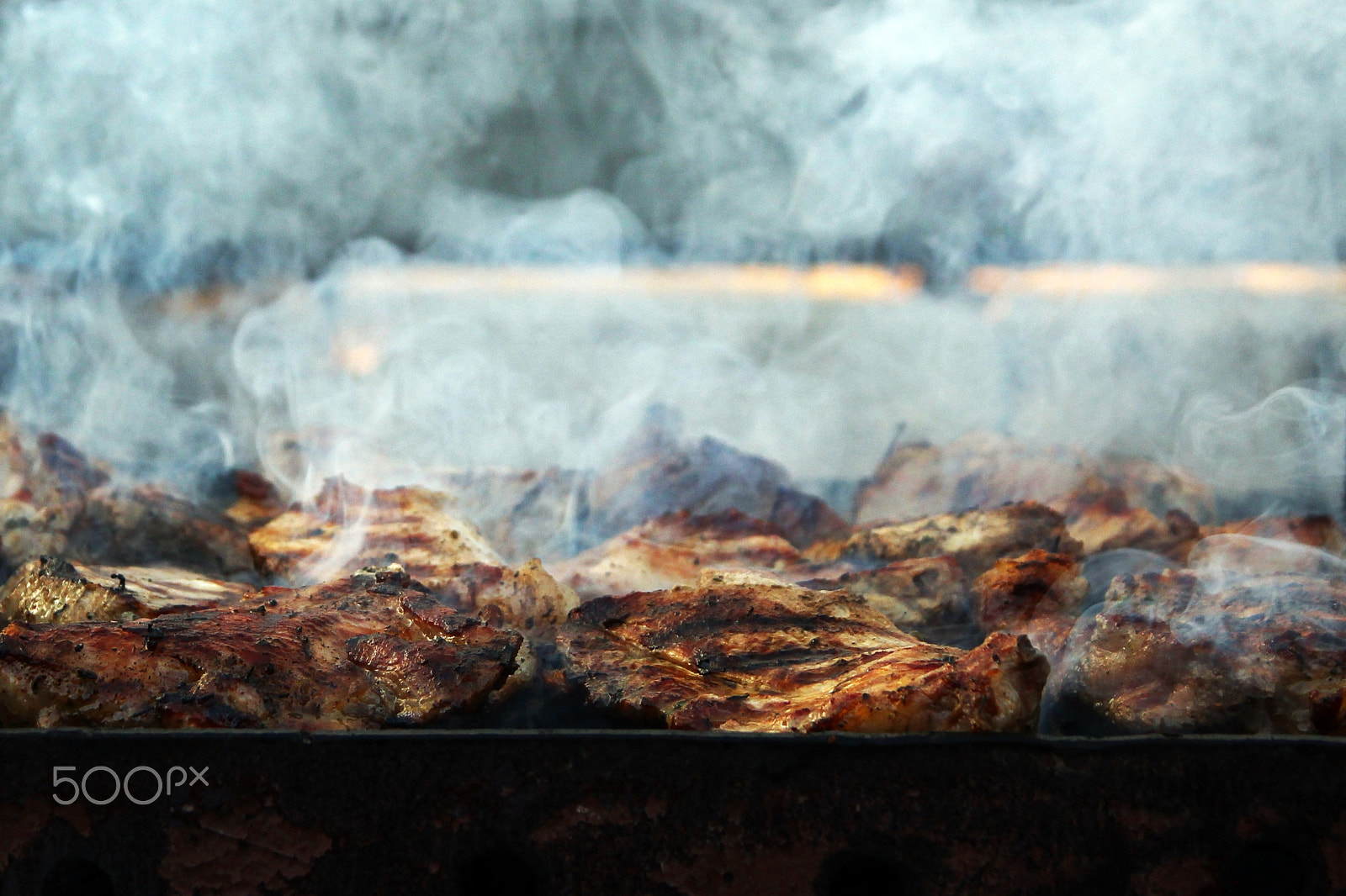 Sigma 17-70mm F2.8-4 DC Macro OS HSM sample photo. Steak on the grill photography