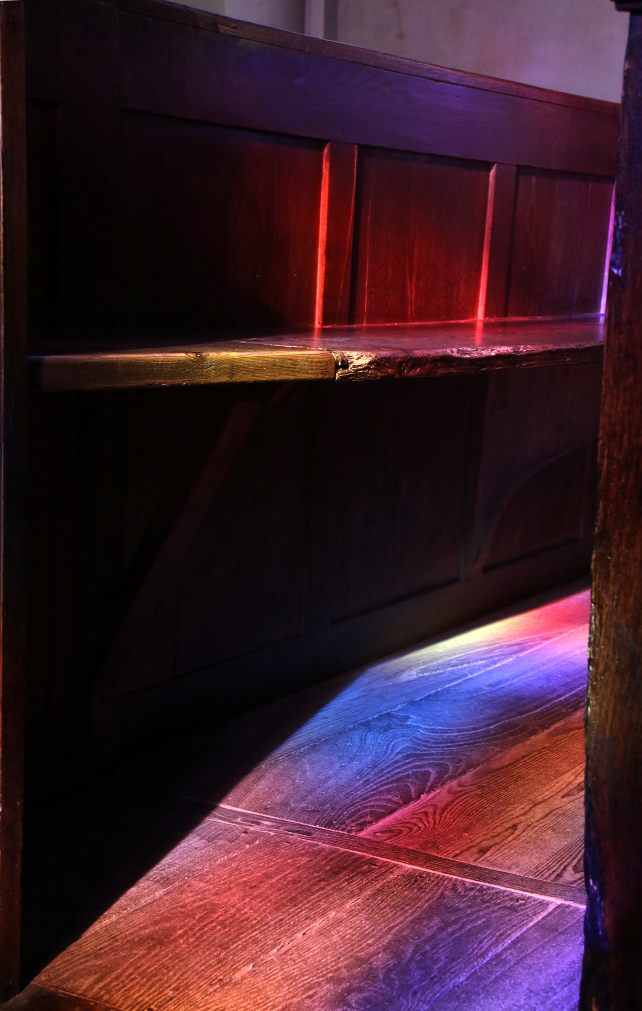 Canon EOS 760D (EOS Rebel T6s / EOS 8000D) sample photo. Under the stained-glass windows photography